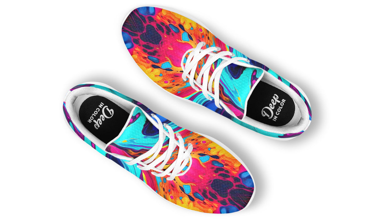 Liquid Abstract Colorful Sneakers