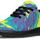 Purple Yellow Liquid Sneakers