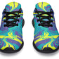 Purple Yellow Liquid Sneakers