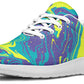 Purple Yellow Liquid Sneakers