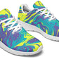 Purple Yellow Liquid Sneakers
