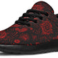 Red Mandala Flower Sneakers