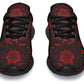 Red Mandala Flower Sneakers