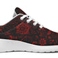 Red Mandala Flower Sneakers