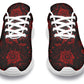 Red Mandala Flower Sneakers