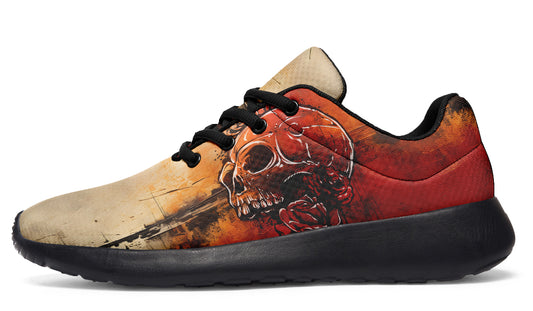 Rusty Skull And Roses Sneakers