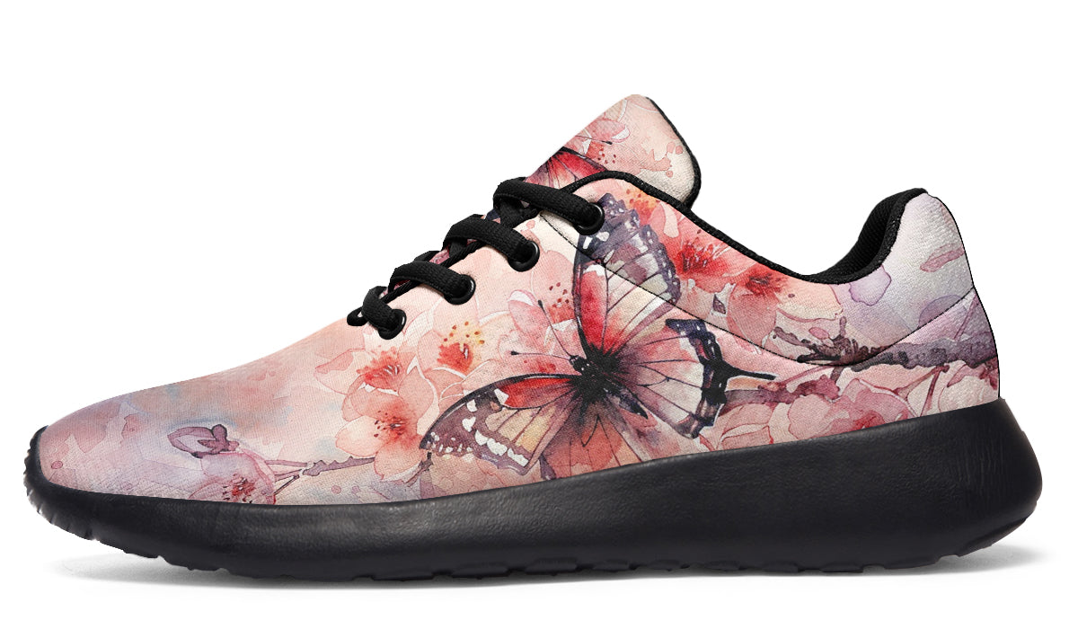 Watercolor Butterfly Sneakers
