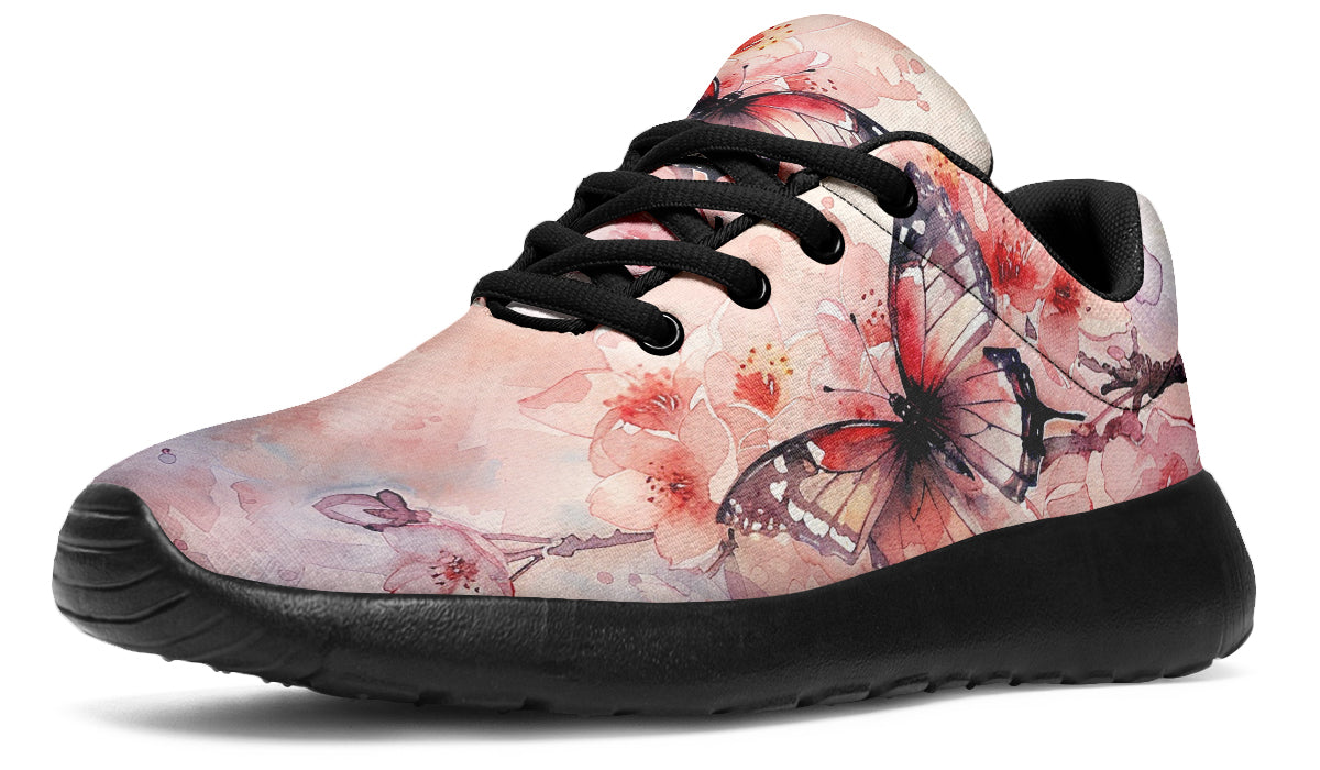 Watercolor Butterfly Sneakers