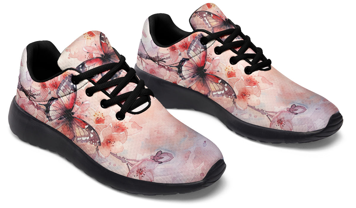 Watercolor Butterfly Sneakers
