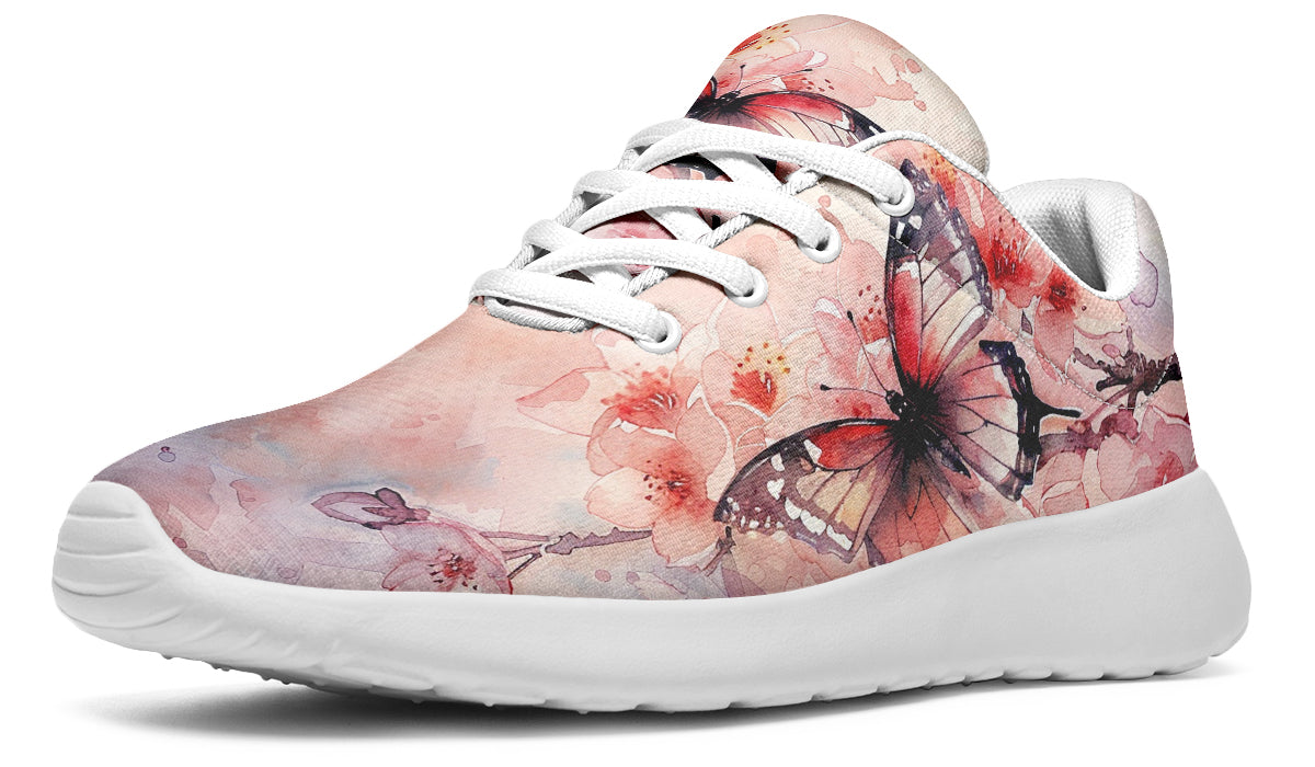 Watercolor Butterfly Sneakers