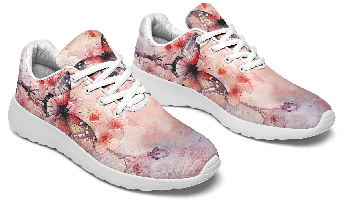 Watercolor Butterfly Sneakers