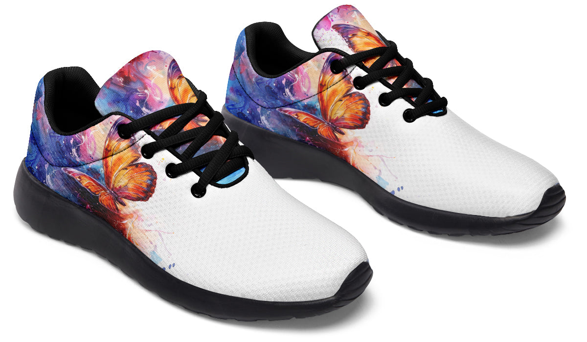 Watercolor Butterfly Sneakers