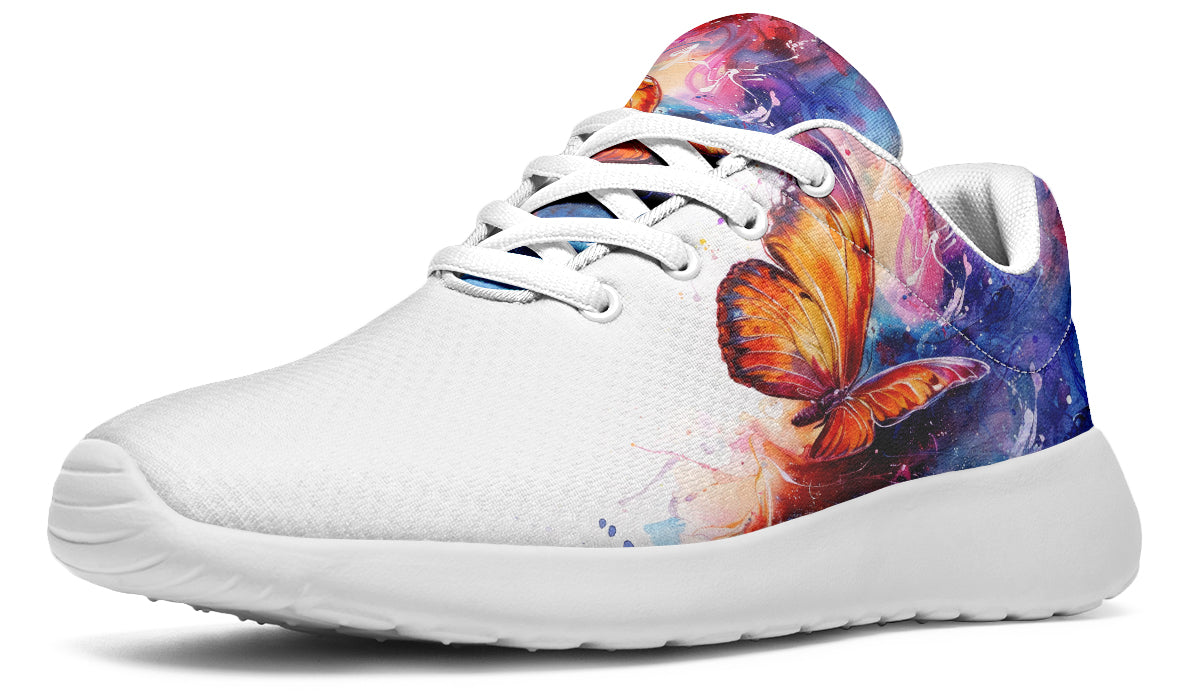 Watercolor Butterfly Sneakers